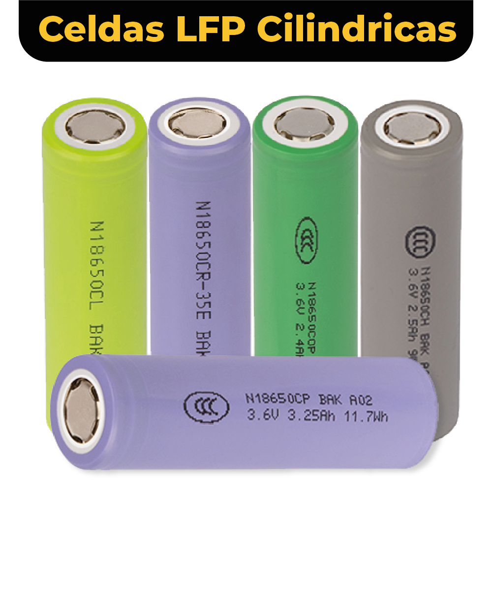 Celdas LFP Cilindricas