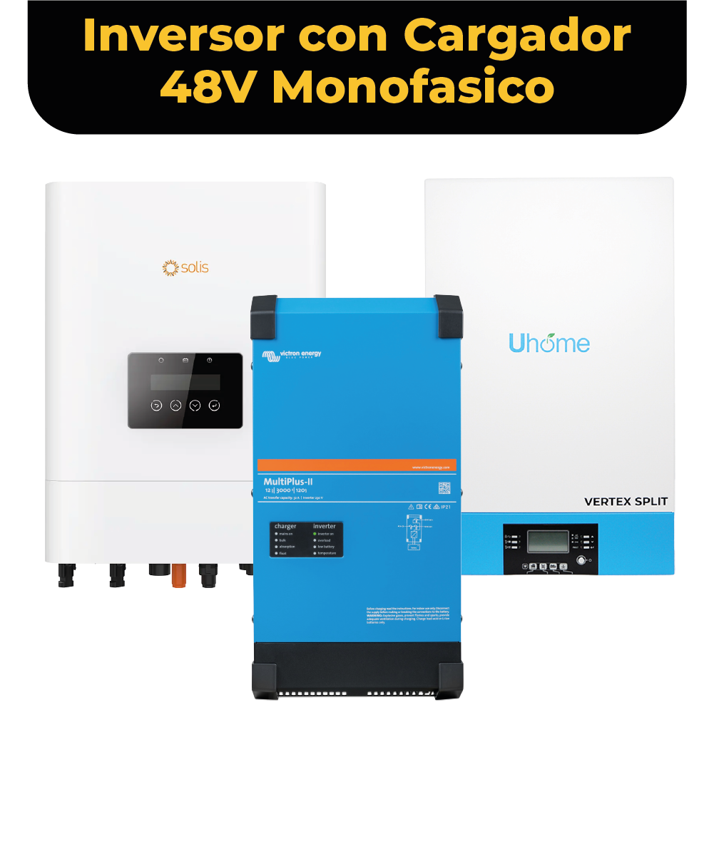 Inversor Cargador 48V  Monofasico
